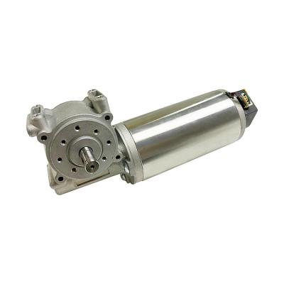 China High Torque 63mm Worm Gear Brushed DC Motor for Heavy-Duty Applications for sale