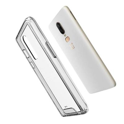 China Anti-fall For One Plus 6 Space Phone Accessories Slim Transparent Shockproof Cover Case for sale