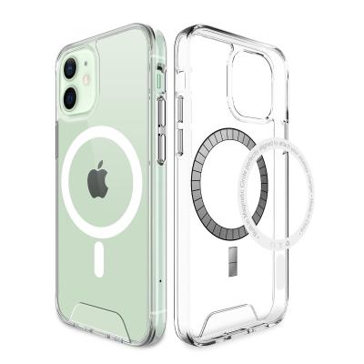 China Magnetic TPU+PC Case For iPhone 12 Mini Clear TPU PC 2 In 1 Space Case With Magsafe For iPhone 12/12 pro/12 pro max/12 mini for sale