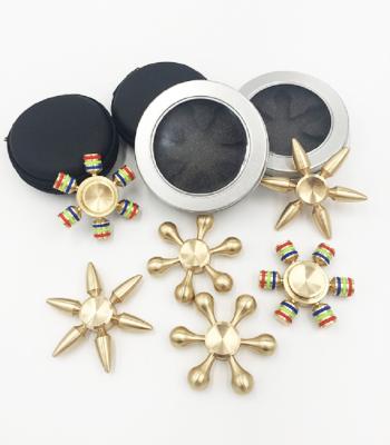 China Wholesale Cheap price copper brass material detachable hand fidget finger spinner QL1102 for sale