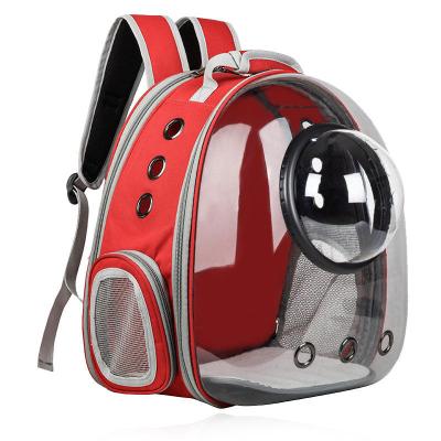 China Pet Cat Space Capsule Carrier Travel Viable Panoramic Transparent Backpack for sale