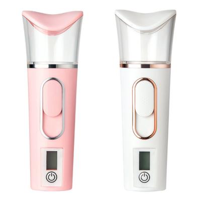 China Moisturizing Cream Mini Nano Facial Mist Sprayer Multifunctional Portable With Electric Power Bank Face Steamer Machine for sale