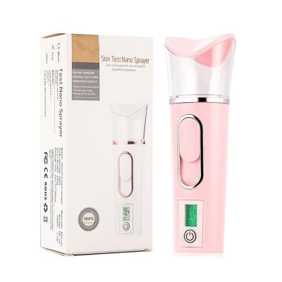 China Amazon Hot Selling Beauty Moisturizer Moisturizing Face Steamer With Skin Test Function Nano Facial Mist Spray for sale