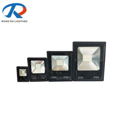 China 3000-6500K Rectangular Garden LED Flood Light 10W 20W 30W 50W 100W IP65 for sale