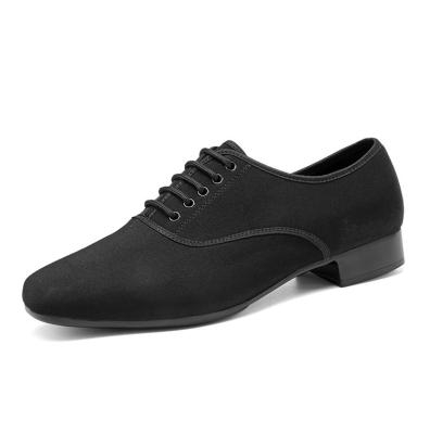 China Modern Dance Shoes Customized Men Oxford Cloth Teacher Adult Dancing Soft Breathable Low Heel Latin Dance Shoes for sale