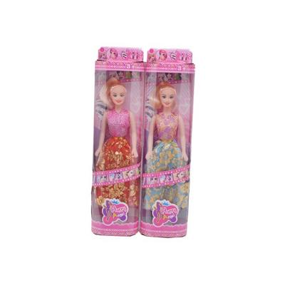 China Lovely Doll Toy 11.5inch Soft Empty Doll Toy In Box Cavity Body Girl Doll With Pretty Dress for sale