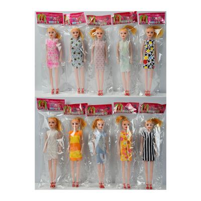 China Toy Mixed Fashion Doll 11.5inch Soft Empty Doll Toy In Dress Cavity Doll Body Good Prices Shantou Toys for sale