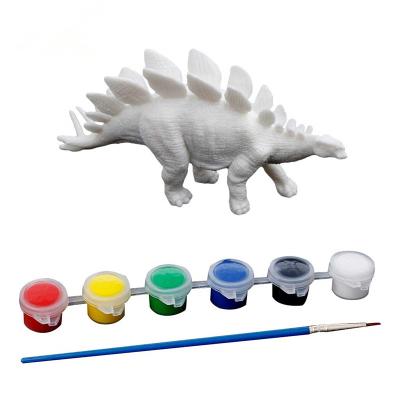 China PVC DIY Dinosaur Animal Painting Set With Color Triceratops Pterosaur Educational Toy Painting Party Animal Drawing Gift For Kids for sale