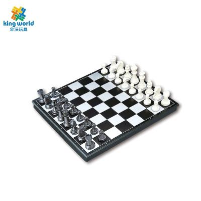 China Plastic Chess Toys Desktop Plastic Backgammon With Magnetic Folding Chess Board Chess Box Home Match for sale