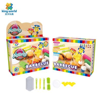 China Dough Cooking Toy Series Modeling Series Play House Dough Cooking Food Toys Color Barbecue Clay Play Dough for sale