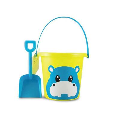 China Outdoor 2pcs PP Summer Kids Play Shovel Cartoon Plastic Tool 3 Styles Beach Sand Bucket Toy for sale