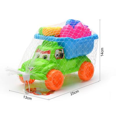 China Funny New Kids Traction Truck Summer Kids Toy Beach Plastic Outdoor Sand String Tools Beach Toy Kids Summer Truck for sale