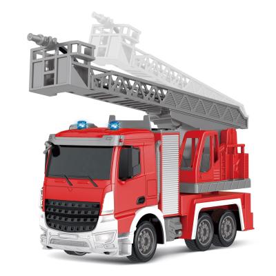 China RC Model 7 Channels Simulation Super Power Water Music Fire Truck Light Remote Control Spraying Toy RC Model 7 Channels for sale