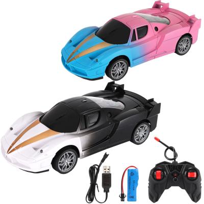 China RC Model 1 Newest Design Kids 16 Small Lighting Toy RC Racing Car Remote Control for sale