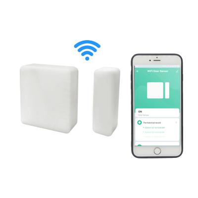 China Tuya wireless wifi door sensor gsm tuya wifi door alarm security smart sensor window device tamper alarm for sale