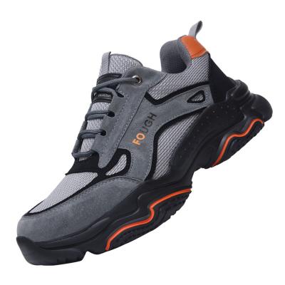 China New Safety Anti-odor Shoes Men's Steel Toe Breathable And Comfortable All Seasons Safety Shoes Anti-fall for sale