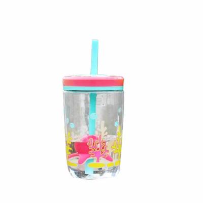 China Viable Reusable Cup with Straw Clear Cups With Lid and Straw Insulation Straw Cup for sale