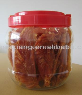 China Sustainable Plastic Pot 400g Chicken Breast Packing Dog Treat Dog Snacks for sale