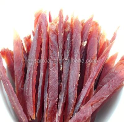 China Sustainable Wholesale Dry Duck Strip Duck Slice Dog Treats Pet Food for sale