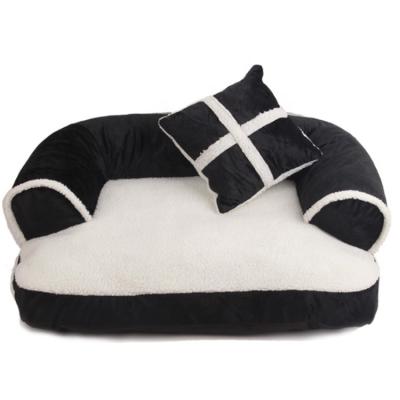 China Detachable Fancy Cotton Chew Durable Make Resistant Small Pet Supplies Dog Orthopedic Heated Sofa Bed Sofa Bed for sale