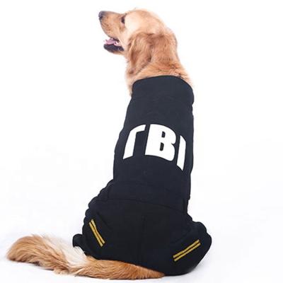 China Viable Wholesale Hooded Warm Cotton Clothing Large Dog Coat Hoodie for sale