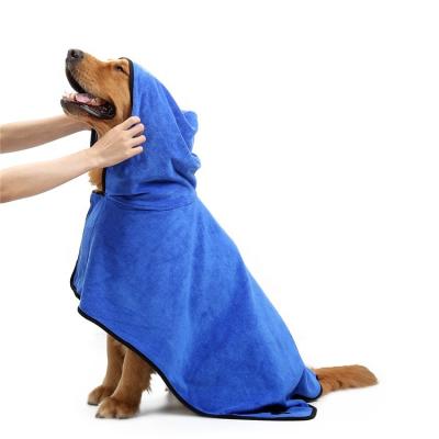 China Viable Multi Color Sizes For Small Medium Large Dog To Absorb Water Tight Waist Dog Towel Robe Bathrobe for sale