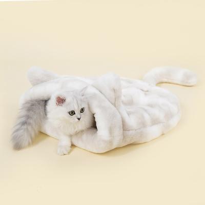 China Viable Wholesale Soft Washable Luxury Plush Cat Kittens Bed For Cats for sale