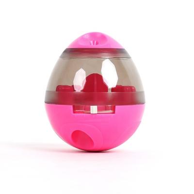 China Automatic Dog Feeder Healthy Food Snack Dispensing Interactive IQ Treat Sport Toy Ball Tumbler for sale