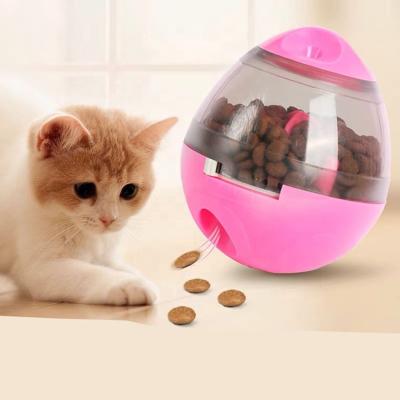 China Automatic Pet Cat Dog Food Treat Automatic Feeder Feeder Chew Game Ball Toy for sale