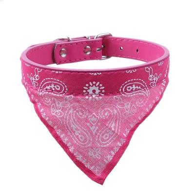 China Viable Personalized Feeding Cleaning Puppy Kitten Pet Dog Cat Collar Saliva Towel Adjustable Triangle Scarf Neckerchief for sale