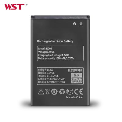 China Mobile phone factory price 1500mah 5.55Wh mobile phone battery for Lenovo BL203 for sale