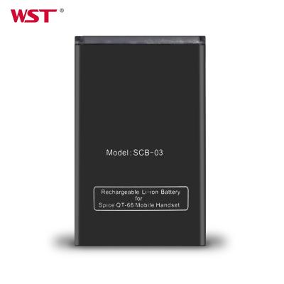 China Cell Phone WST Factory 3.7V Li-ion 1000mAh China Mobile Phone Battery For Spice SCB-03 for sale