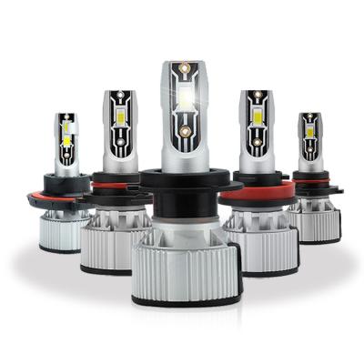 China 2022 Super Bright Aluminum Car Headlight 60W 6500lm Customs Lead Headlights Car Led Auto Led Headlight Bulb H4 H7 9005 H11 H10 H8 H13 for sale