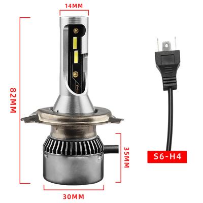 China Auto Headlight H4 60W 6500LM LED H7 H1 H3 H11 9005 Aluminum Car Headlight 9006 6500K Super Power Auto Fog Light Bulb Led Headlight for sale