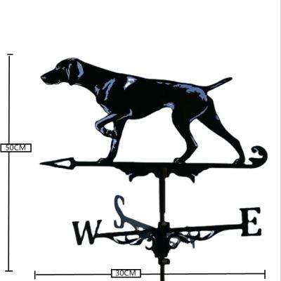 China Europe Weather Vane Iron Art Decorative Ware Metal Craft Decoration Wind Direction Indicator Windmill Iron Craft for sale