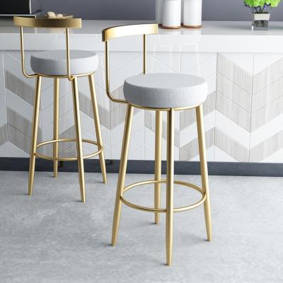 China Modern Modern High Iron Bar Stool Chair Design For Restaurant Retro Metal Bar Stool for sale