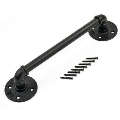 China Wind Industrial Black European Style Drawer Handle Wardrobe Pull Metal Craft Modern Door Handle for sale