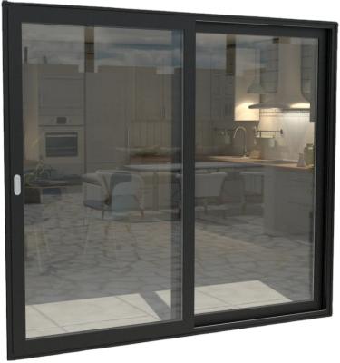 China Waterproof Hot Sale Tempered Glass exterior modern design aluminium sliding doors for sale