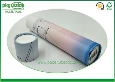 China Tubo de papel de encargo de gama alta que empaqueta, envases rígidos del tubo del papel de Kraft de la cartulina en venta