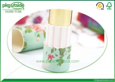 China Printed Paper Lipstick Tubes Full Color Printing Environmentally Friendly for sale