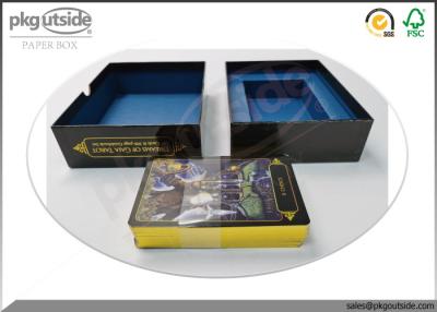 China Cajas de regalo rígidas de la impresión en offset para Playcards que empaqueta, caja cuadrada de la disposición en venta