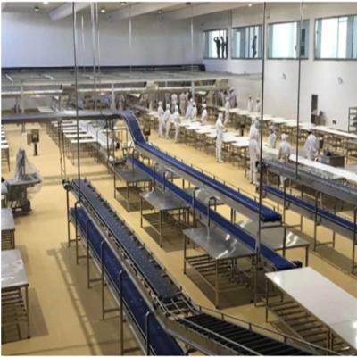 China food & Beverage plant sheep meat deboning and balancing conveyor line for meat processing plant for sale