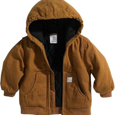 China Baby Windproof Boys' Active Pique Flannel Striped Jacket for sale