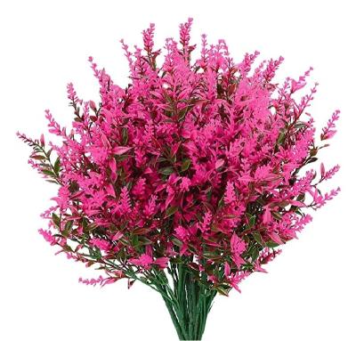 China Fake flower5Fork flowerDIYHome Plastic Artificial Plastic Display Flowers Lavender Indoor Decoration for sale