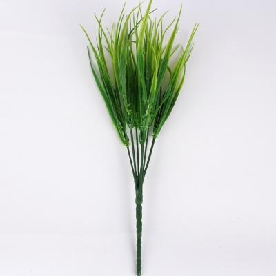 China Small spring grass simulation aquatic plant restaurant decorative grass seedling plants fake bonsai plastic plastic separation for sale