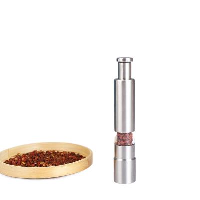 China Durable Stainless Steel Pepper Mill Black Pepper Grinder Manual Stainless Steel Universal Pepper Mill for sale