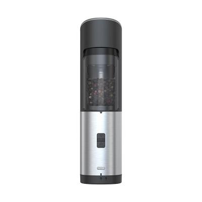 China Electric Pepper Mill Kitchen Stainless Steel Cordless Type Mounted Salt Pepper Mill for sale