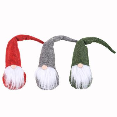 China Cloth Cotton Filled Nordic Old Man Faceless Doll White Beard Christmas Product Santa Claus Santa Decoration Forest Man Desk Doll for sale