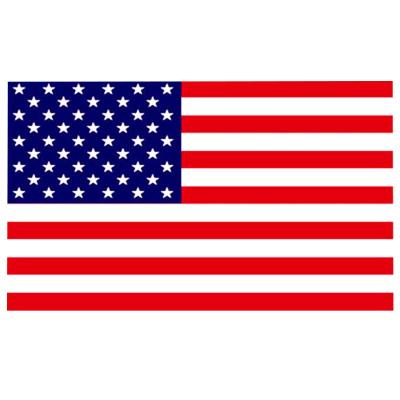 China Nonprofit Organizations USA flag90*150cm4UK No. Silk Screen Printing Polyester Fabrics National Flag Customization for sale