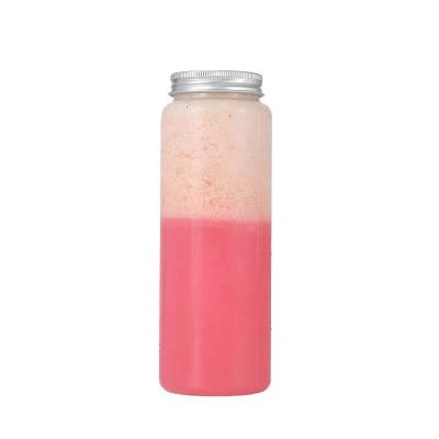 China 500ml Disposable Pet Juice Bottle With Aluminum Lid 16oz Empty Plastic Juice Bottles For Sale for sale